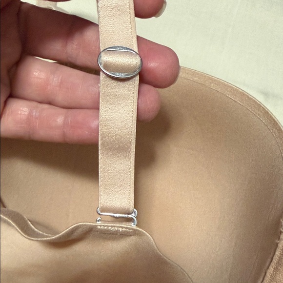 Aerie Real Sunnie Strapless Cream Beige Underwire Bra, Size 36DD. NWT - Picture 6 of 11